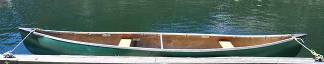 canoe on Upper Twin Lake